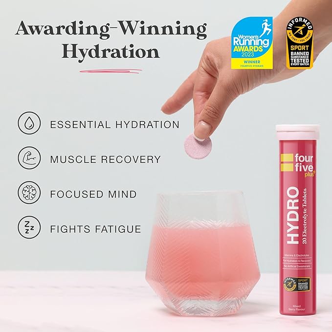 FourFive+ Hydro Tablets - Electrolytes & Vitamins - Berry Flavour