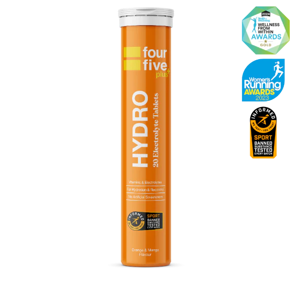 FourFive+ Hydro Tablets - Electrolytes & Vitamins - Orange & Mango Flavour