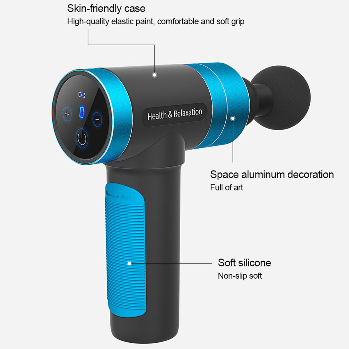 AISZG Muscle Massage Gun w/ 6 Attachments