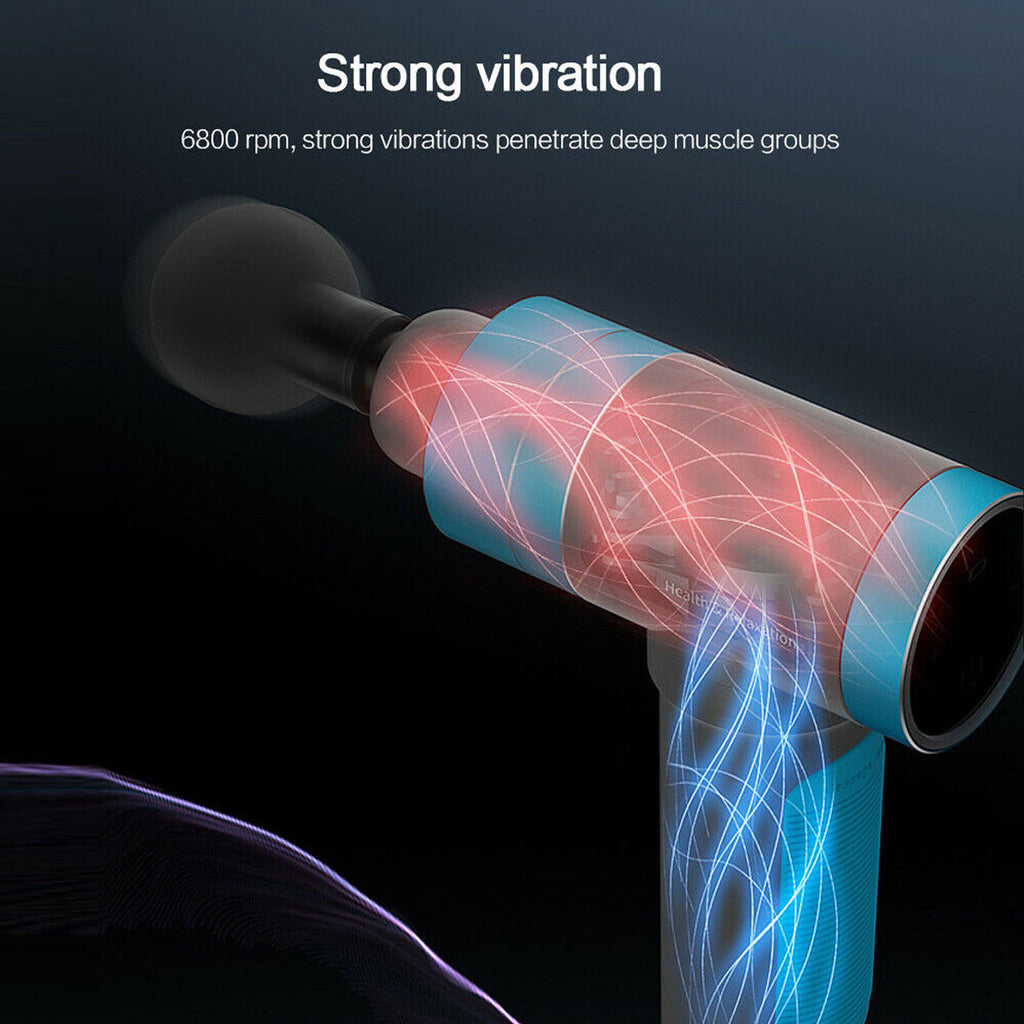 AISZG Muscle Massage Gun w/ 6 Attachments