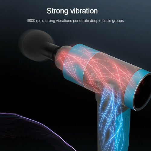 AISZG Muscle Massage Gun w/ 6 Attachments